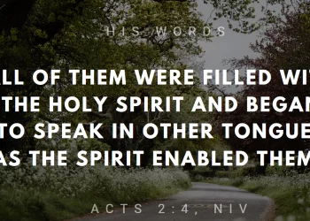May the Holy Spirit fill us up today