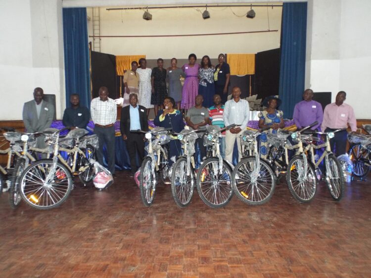 Godly Women without borders donate bicycles to pastors in rural areas.