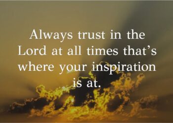 Our inspiration is in God only