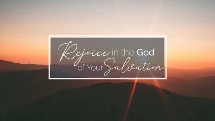 Rejoice l tell you rejoice for your salvation is here