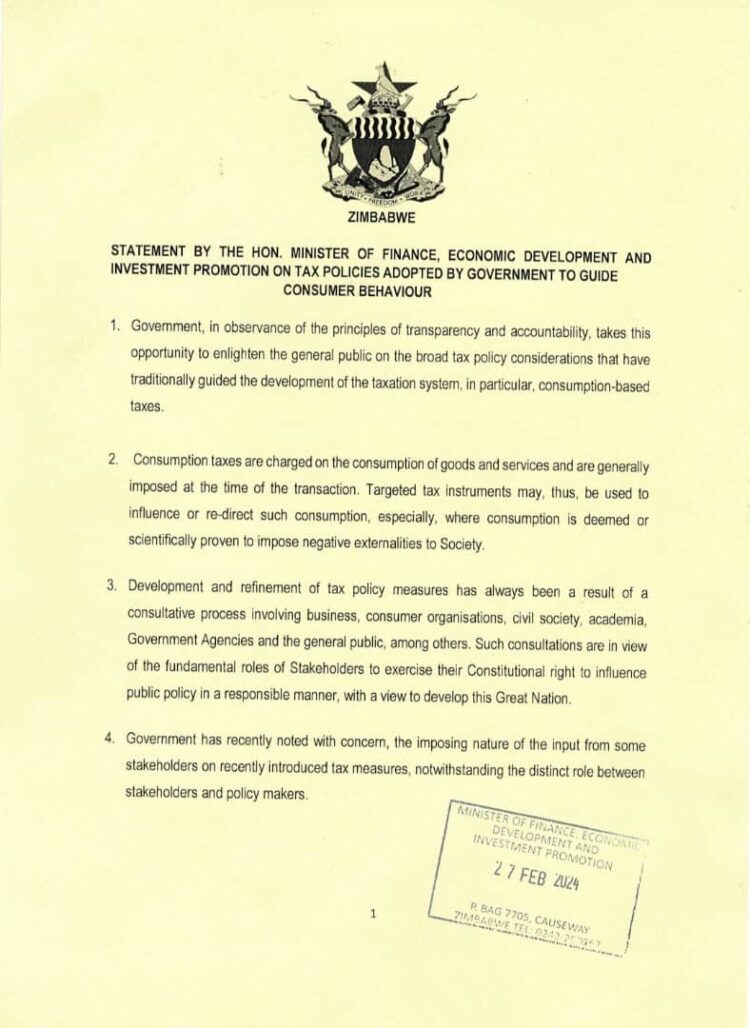 Government Clarifies Tax Policies to Guide Consumer Behavior