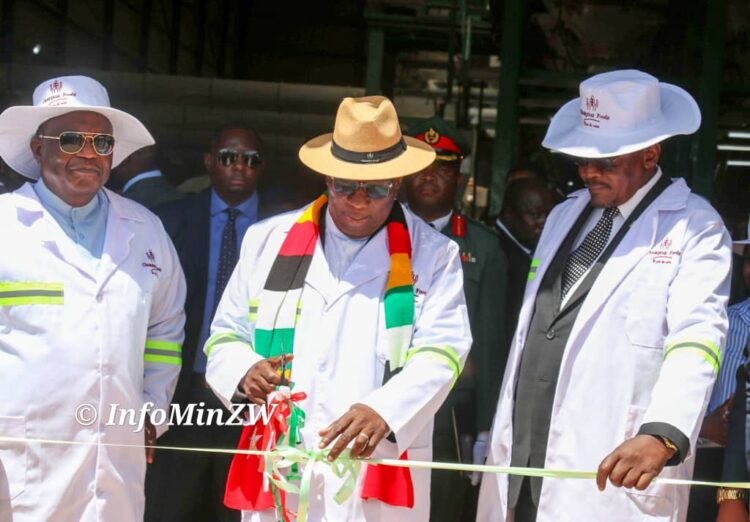 President Mnangagwa Inaugurates Champions Foods Milling Plant: Boosting Zimbabwe’s Agricultural Sector