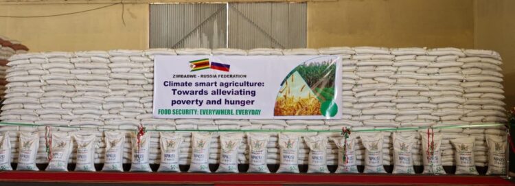 President Mnangagwa Receives Wheat and Fertiliser Donation from Russia