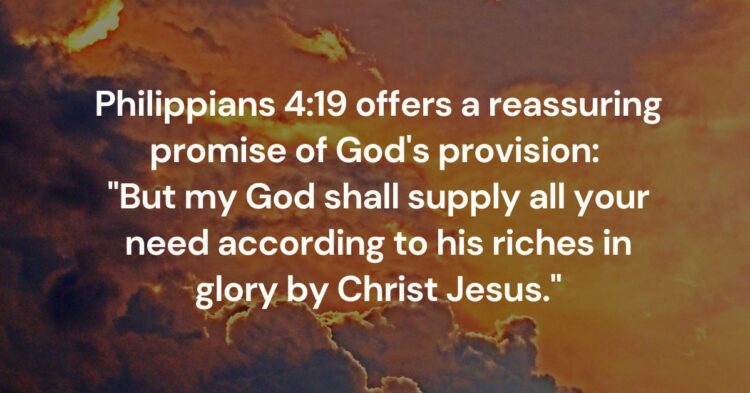 God’s Provision According to His Riches