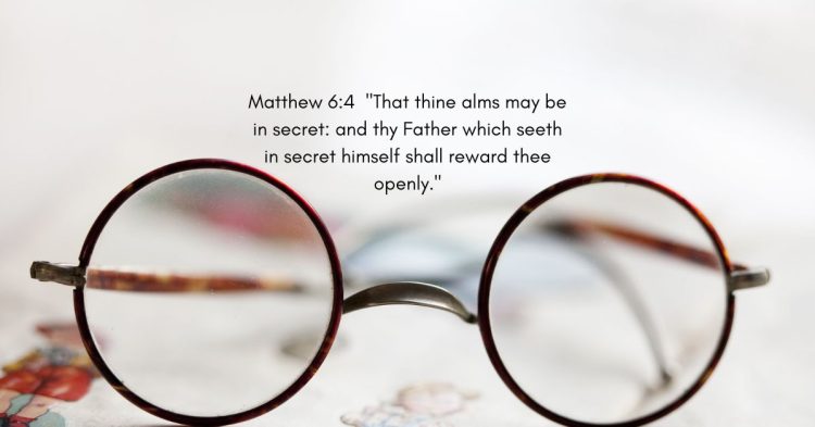The Reward of Secret Giving