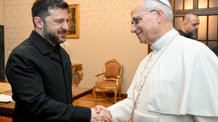 Pope Leo meets with Ukrainian President Zelenskyy