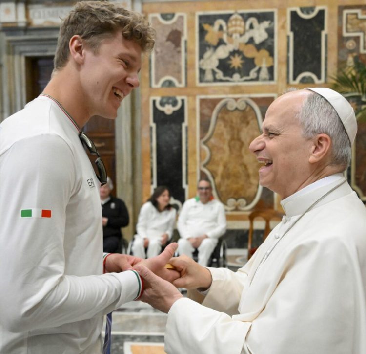 Pope Leo XIV hosts Italian Olympic and Paralympic athlete